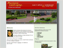 Tablet Screenshot of precisionlandscaping.net